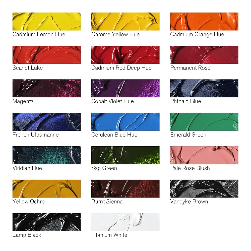 Amazon | Winsor & Newton Winton Oil Color Paint Set, 20 x